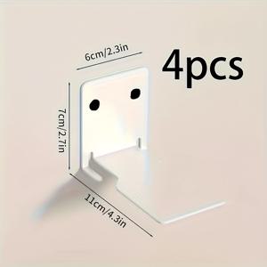 TEMU 2-4개 세트 모던 금속 벽걸이 책장 - 무게감 있는 책 정리대, 교사용, 도서관, 거실, 침실, 사무실 등에 적합한 공간 절약형 인비저블 북쉘프, 휴가 선물 및 집들이 선물 추천