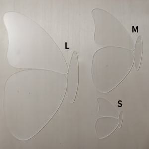 TEMU 9개 세트 예쁜 나비 템플릿 - 투명 아크릴 퀼팅 & 재봉용, DIY 취미 선물 아이디어, 내구성 있는 공예 소재 | 나비 패턴 | 나비 공예