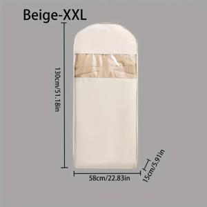 TEMU 압축 가능한 옷걸이 옷가방, 투명 창 - 스ूट, 재킷 및 코트를 위한 공간 절약, 21가지 색상, 옷장 정리, 옷장 보관 상자 | 지퍼 잠금, 옷 보관 랙