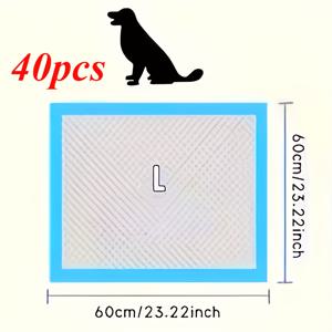 TEMU 40/50개 초흡수성 강아지와 고양이 일회용 기저귀, 두꺼운 탈취제 사료통 훈련을 위한 애완동물 소변패드 / 초흡수성 강아지 고양이 일회용 기저귀 두꺼운 탈취제 사료통 애완동물 소변대형사료통|배변패드