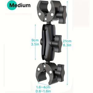 TEMU 더블 슈퍼 클램프 마운트 우산 클램프 카메라 클램프 폴 클램프 모니터 브래킷 매직 소켓 암 데스크 포토 스튜디오 조명 스탠드, 사진 반사판, 깃대 홀더 마운트, , 자전거, 크로스 바