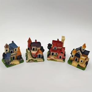 TEMU 4개 현대 스타일 레진 공예, 작은 집 모양, 이끼 미로 랜드스케이프 장식, 수크클렌트 그릇 액세서리, 모래 테이블 도구, 수족관, 페어리 가든, 수크클렌트 식물 미로 랜드스케이프에 적합합니다.