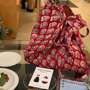 TEMU 여성용 레드 핸드메이드 플로럴 프린트 캔버스 토트백 - 캐주얼 출퇴근용, 대용량, 폴리에스터 안감, 봄/여름 2025년 신상, 캐주얼 |캐주얼 스타일 가방|폴리에스터 안감