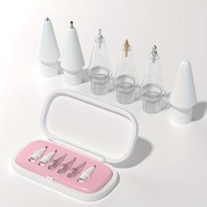 TEMU 애플펜슬 호환, 금속 팁 개조, ProiPad용 내구성 강한 메탈 니블 튜브, 1/2세대 페이퍼 필름 호환