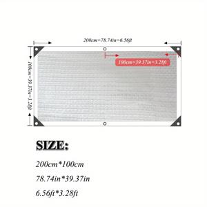 TEMU 50% 차광율 선셰이드 천, 3바늘 화이트, 정원 발코니 식물 및 온실용, 야외 가제보 잔디, 쉬운 설치, 닭장 개집, 파티오 그늘망,정원 그늘막,쉬운 설치 네트,가벼운 선쉐이드,자외선 차단 원단,쉐이드 커버,반려동물 주인