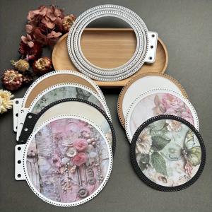 TEMU 1개 헤비듀티 카본 스틸 공예 몰드 - 정밀 맞춤형 중앙 도킹 포트가 있는 원형 스크랩북 다이컷 스텐실 - 종이, 카드스톡, 천 호환 가능 - DIY 스크랩북, 인사말 카드, 앨범 장식용 - 초보자와 전문가를 위한 이상적인 창의적 커팅 도구, 튼튼한 구조, 펀치, 공예 애호가에게 적합