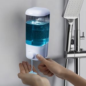 TEMU 1개 대용량 벽걸이형 비누 디스펜서, 손잡이 포함 - 샴푸, 화장품 물 사용 가능, 무향, 욕실 및 주방 액세서리, 호텔용 - 단일 포장