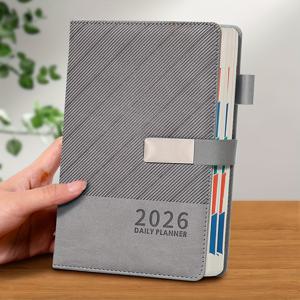 TEMU 브레이브 엘크 2026 자기관리 플래너: 일상 습관 트래커 & 집중 저널 - 400페이지, 휴대용 사이즈, 탄력 있는 잠금장치, 목표 달성 및 생산성 관리를 위한 블루 & 화이트 디자인|달력|달력|캘린더