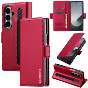 TEMU 삼성 갤럭시 Z 폴드 3/4/5/6/7용 고품질 합성 인조 가죽 커버 | 세련된 카드 홀더 디자인, 오래 지속되는 보호 및 패션 케이스