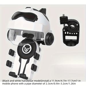 TEMU 신형 전기 자전거 휴대폰 홀더, 충격 방지 & 흔들림 방지 모터사이클 음식 배달 라이더용 지도 내비게이션 스탠드, 모던 마운트, 안티셰이크 메커니즘, 회전 홀더, 배달 전문가용 액세서리|전기자전거