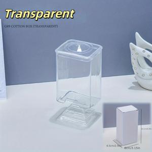 TEMU 먼지 방지 바닥 & 손쉬운 잡기 디자인 네일 패드 디스펜서 박스 - 위생적이고 무향성 네일 살롱 및 메이크업 보관함, 홈 매니큐어 정리함, 내구성 있는 플라스틱 소재, 네일 아트 도구 및 액세서리용, 뷰티 애호가를 위한 완벽한 선물