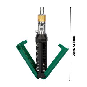 TEMU 14개 래칫 스크루드라이버 세트, 다각도 크로스 & 플랫헤드 비트, 고 토크, 금속 구조, 수동 작동, 배터리 불필요, 자전거 & 컴퓨터 수리용 이상적, 자전거 수리 도구 | 다각도 비트 | 내구성 있는 구조, 스크루드라이버 세트