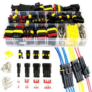 TEMU 352피스 자동차 와이어 커넥터 플러그 키트 - 1, 2, 3핀 남성 및 여성 터미널 세트 (회로 수정 및 수리용)