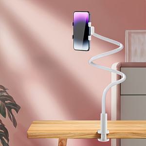 TEMU 모바일 폰 및 태블릿 스탠드, 360° 전방향 바퀴 장착, 사용 방향과 각도 자유 조절 가능, 안정적이고 내구성 강화, 베이스 나사 조임 조절 기능, 사계절 사용 적합