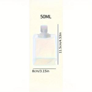 TEMU 10개입 50ml 여행용 스퀴즈 병 – 누수 방지, 재사용 가능한 플라스틱 화장품 용기 (화이트 플립 캡), 로션·샴푸·메이크업용, TSA 승인, 휴대용 코스메틱 리퀴드 키트, 경량 디자인, 손세척 전용, 내구성 강한 플라스틱, 메이크업 디스펜서, 출장이든 자주 여행하는 분들을 위한 필수 아이템