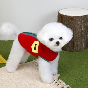 TEMU 반려동물 옷 강아지 의류 고양이 플리스 두발 두꺼운 방풍 슈트 동물 보온 코트 눈방지 재킷 두꺼운 소형견 의류 바디슈트 가을 겨울용 새로운 영국 스타일 리쉬 버클 강아지 옷 산책용 두꺼운 이중층 퍼 슈트 겨울 조끼