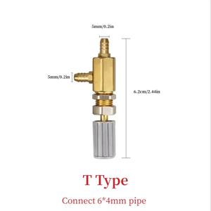 TEMU 치과용 레귤레이터 컨트롤 밸브 - 치아 의자 튜브 유닛 교체용, 4가지 사이즈 (F & T), 내구성 있는 금속 구조, 설치 및 제거 간편, 치과 장비 호환 가능, 세련된 메탈릭 마감, 고품질 금속, 튼튼한 디자인|의자