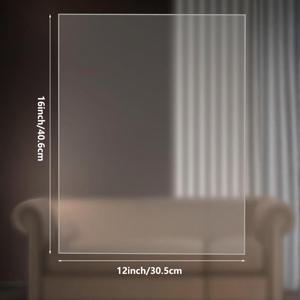 TEMU 2개 대형 12x16인치(30.5x40.6cm) 투명 PET 아크릴 패널 - 강력하고 스크래치 및 충격 방지, 가벼운 구조의 사인, 디스플레이 캐비닛, 공예, 전동 공구용 테이블탑 - 유리 보드, 공예 프로젝트에 이상적인 교체품, 매끄러운 표면, 스크래치 방지 소재, 보호 필름, DIY 애호가용