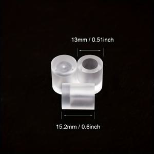 TEMU 투명 화이트 당구 큐팁 & 조인트 교체 부품 - 13/14mm 당구 큐 스틱 액세서리, 내구성 있는 레진/에폭시 캡슐, 스누커, 8, 9 테이블용 (대부분의 큐 로드와 호환)