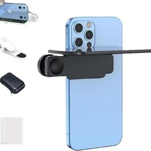 TEMU 거울 효과 렌즈 - 멋진 반사를 즉시 포착하는 조절 가능한 HD 유리 수직 클립, 야외 여행 사진용 셀카 미러, 스마트폰 액세서리, 세련된 디자인, 고화질 유리, 사진 액세서리, 컴팩트 디자인, 정밀 초점, 휴대폰 카메라 렌즈, 여행 사진가용