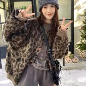 TEMU [패션 레트로 가디건] 여성용 프린트 오픈 프론트 스웨터 - 부드러운 질감, 루즈핏 긴팔 아우터웨어, 봄/여름/가을 캐주얼 및 세미포멀 레이어링. 세탁기 사용 가능, 다재다능한 연중 필수 아이템, 여유로운 날, 쇼핑, 휴가, 데이트 나이트에 완벽|테무쇼핑