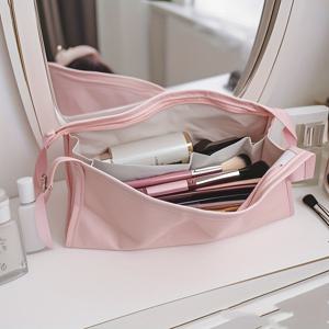 TEMU 다이슨 에어랩 /샤크 플렉스스타일 여행용 케이스 - 충격 방지 보호 정리 가방, 인체공학적 손잡이 포함, 휴대용 카링 케이스, 블랙, 여행 보관 가방, 세련된 헤어 액세서리, 안전한 지퍼 클로저, 메이크업 백, 화장품 가방, 화장품 파우치, 세면도구 가방, 연필 케이스|스타일러|필통