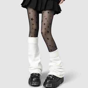 TEMU 일본 스타일 단색 레그 워머, 귀여운 Y2K 서브컬처 양말, 가을 겨울 레그 커버, 발레워머, 발레 워머, 여름발토시, 데님 레그워머, 레그워머 레이스, 레그워머 발레, 오버니삭스, 레그워머, 발