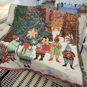 TEMU 크리스마스 소파 커버 담요, 낮잠용, 두꺼운 침대 담요, 홈 데코용, 부드럽고 따뜻한 다기능 피크닉 담요, 카펫 벽 장식 태피스트리, 장식을 위한 창의적인 크리스마스 선물, 크리스마스 담요, 크리스마스 담요 F, 겨울이불, 겨울담요|이불|쇼파커버|쇼파침대