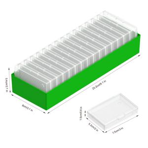 TEMU 15개 페인팅 트레이 (뚜껑 포함) - 아트, 비즈 & 주얼리 제작용 튼튼한 플라스틱 공예 트레이, 라인업 디자인의 효율적인 보관 용기, 공예 용품 정리용으로 적합, 공예 트레이|라인업 트레이|안전한 뚜껑 트레이