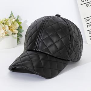 TEMU 여성용 인조 가죽 베이스볼 캡 - 조절 가능한 스냅백 모자, 가벼운 사계절 정장 및 캐주얼 의상, 패션을 사랑하는 여성용 겨울 모자 멀티팩 어덜트, 여성용 모자|스냅백