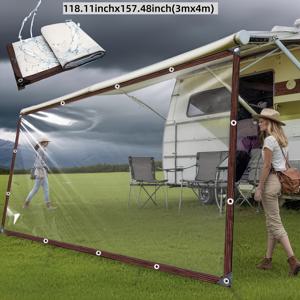 TEMU 방수 캔버스, RV 어닝 확장 커넥터 레인 커버에 적합, 내풍 및 내후성, 야외 캠핑, RV, 발코니, 정원 가구 및 겨울 장작 보관을 위한 필수 내구성 소재, 야외 헤비 듀티 정자, 정자 캐노피, 커튼 캠핑카, 모기장 캠핑카, 캠핑카 모기장, 캠핑카 파리막, 캠핑카 필수품, 모터홈 내부 장비, 모터홈 재료, 모터홈 캠핑 장비, 필수품