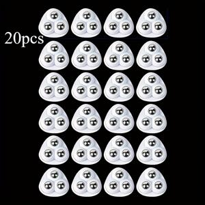 TEMU 20개 자가 점착 바퀴, 스테인리스 스틸 볼 베어링 - 360도 회전 주방 조리 도구 캐스터, 집 개조, 프로젝트, 간편한 설치, 컴팩트 디자인, 견고한 구조, 가구 제조사 및 홈 셰프를 위한 회전 캐스터