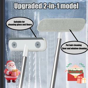 TEMU 확장형 창문 & 다용도 청소 브러시 - 리트랙터블 핸들, 고강도 브리슬 & 부드러운 브러시 헤드 - 재사용 가능한 텔레스코픽 도구, 무줄무늬 청소, 애완동물 털 제거, 천장/벽 청소 (차량, 가정) - 이상적