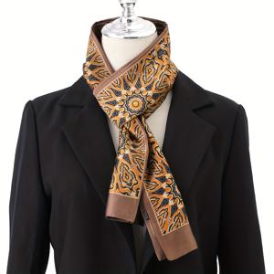 TEMU 남성용 100% 폴리에스터 스카프 - 우아한 네이비 & 골드/레드 레드 레드 레드/, /