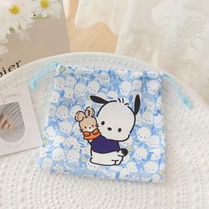 TEMU 탑토이 산리오 헬로키티, 쿠로미, 시나모롤, & 포챠코 대용량 귀여운 일본 애니메이션 파우치 - 소녀 컬렉터블 선물 가방 (핑크/노랑/파랑/빨강/보라), 여행 및 보관용