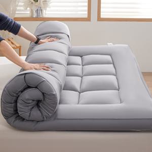 TEMU 룸시드 사계절 침대 토퍼 푹신한 매트리스 요매트 부드럽고 두꺼운 토퍼 매트리스 바닥, 타타미에 적합, 모든 계절에 사용 가능, 편안함