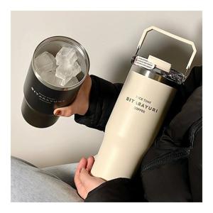 TEMU SITARAYURI 900ml 스윙핸들 텀블러 듀얼음수 이중진공 빨대 보온 보냉 스텐 콜드컵