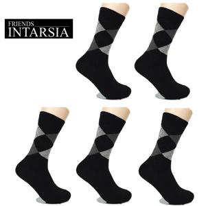 TEMU 인따르시아 아가일 신사양말 10켤레 남성정장양말 남자장목양말 무지검정 구두 면양말