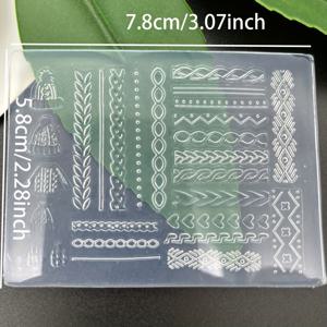 TEMU 실리콘 몰드 3D 스웨터 패턴 라인 모자 양각 네일 장식 DIY 귀걸이 목걸이 네일 핸드폰 케이스 등 장식 스웨터 라인 모자 3D 몰드 실리콘 네일 아트 장식 - 겨울, 새해|핸드폰케이스