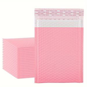 TEMU 24-팩 핑크 버블 메일러 - 폴리에틸렌 패딩 봉투 (보석, 전자제품 및 선물 포장용) - 방수, 방진, 내충격 및 내찢김 - 다양한 크기 제공