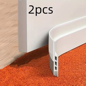 TEMU 문 하단 씰, 방음 삼중 중공, 밀폐 도어 틈새, 방풍 및 방충 갭 스트립, 문 하단 방음 씰 스트립, 하단 문 밀봉 방충용, 방풍 문 하단 밀봉 스트립, 방음 솔루션,곤충 방벽,내구성 있는 씰,중공 디자인,날씨에 강한,갭 필러,드래프트 스토퍼