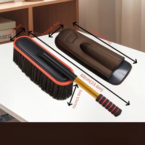 TEMU 1개 자동차용 먼지 제거기 및 대시보드 청소 브러쉬, 외부/내부 먼지클리너, 긴 수납형 손잡이, 완벽한 왁스 브러쉬, 눈 제거 도구, 차량 관리, 텔레스코픽 핸들, 컴팩트 디자인, 고품질 브러쉬, 쉽게 세척 가능, 오토 데테일링 툴, 카주얼 사용자