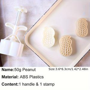 TEMU 30g 50g 75g 귀여운 땅콩 문케이크 플런저 몰드 쿠키 커터 비스킷 프레임 너트 케이크 크리스프 페이스트리 디저트 주방 장식품 백투스쿨 아이템