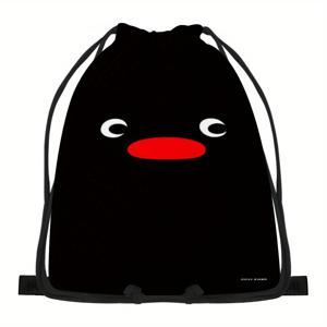 TEMU 핑구 - 휴대용 드로스트링 백 데일리 캐리어 프린트 26.5x33cm 양면