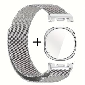 TEMU 삼성 8 (40mm & 44mm)용 밀라네제 마그네틱 루프 밴드 - 클래식 및 울트라 2 호환, TPU 케이스 포함, 안전한 착용감, 고급 액세서리, 튼튼한 잠금장치 스마트워치 스트랩