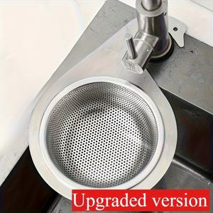 TEMU 1개 헤비듀티 스테인리스 싱크 스트레이너 바스켓 - 분리형 구스헤드, 식기세척기 및 수동 헹굼용 쉬운 세척 가능, 공간 절약 주방 정리함 (1개), 음식 준비 액세서리, 구스넥 디자인