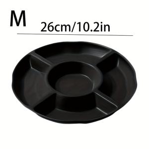 TEMU 다섯 칸이 있는 창의적인 꽃 모양 다기능 서빙 플래터 - 튼튼한 플라스틱 소재로 제작, 깨지지 않음, 가볍고 휴대하기 쉬움, 청소가 쉽고, 쌓을 수 있는 디자인으로 공간을 절약, 분할된 접시, 다양한 음식에 적합, 간식, 사탕, 과일, 견과류 및 케이크용 - 가족 모임, 캠핑, 여행, 파티에 완벽한 필수품의 다기능 분할 서빙 플레이트