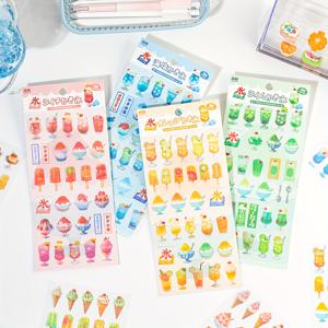 TEMU 8장 (4가지 스타일 x 각 2장) 일본풍 & 버블티 스티커북 - 카와이 일본어 텍스트, & 버블티 음료 스티커 컬렉션 (아이스바, 버블티 컵, 콘, 타피오카 펄 디자인) - 스크랩북, 저널, 플래너, DIY 공예, 파티 장식용 - 파스텔 색상, 라벨 맛, & 버블티 테마, 와시 종이 소재, 잔여물 없음 - 재미있는 사용