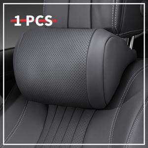 TEMU 고급 나파 카 헤드레스트, 차량 액세서리, 통기성 구멍 - 편안함 + 무압력 디자인, 사계절용, 목 지지 베개, 필수 목 지지