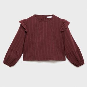 [망고] MANGO KIDS 블라우스 GAB Dark Red 17046725